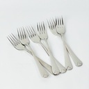 طقم شوك استانليس ستيل 12 قطعة باللون الفضي