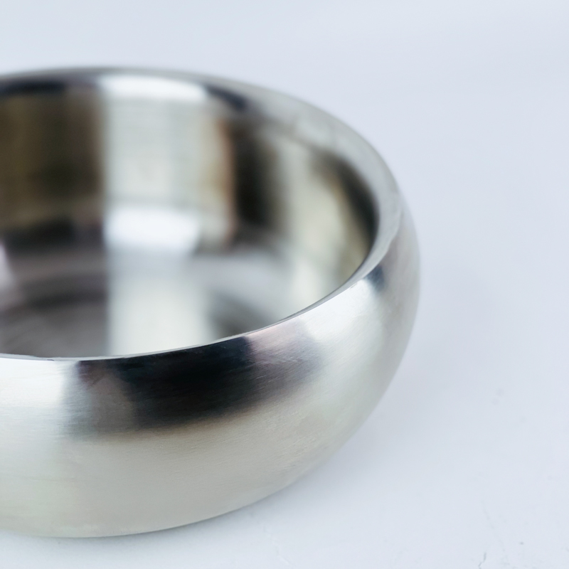 بولة استانلس استيل عميقة للسلطة - مقاس 28 سم