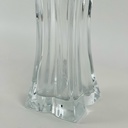 فازة زجاج شفاف شيك للورد بشكل مميز للديكور