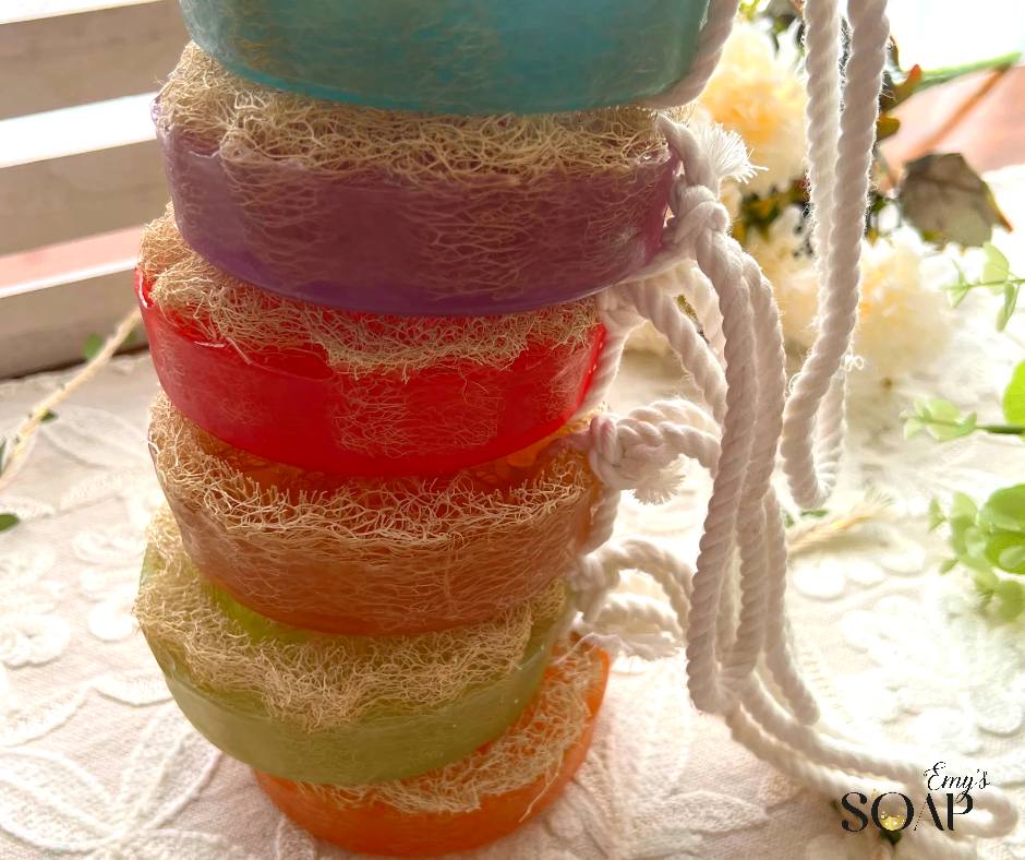 صابونة الليفة العطرية برائحة نسيم البحر - 240 جرام