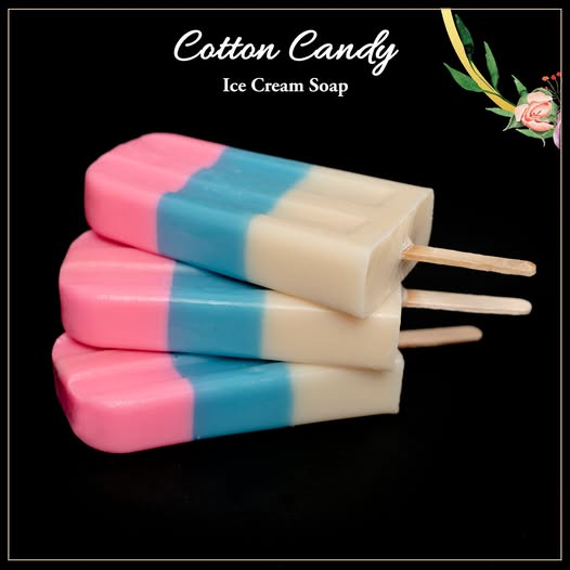 صابونة آيس كريم برائحة غزل البنات – 90 جرام