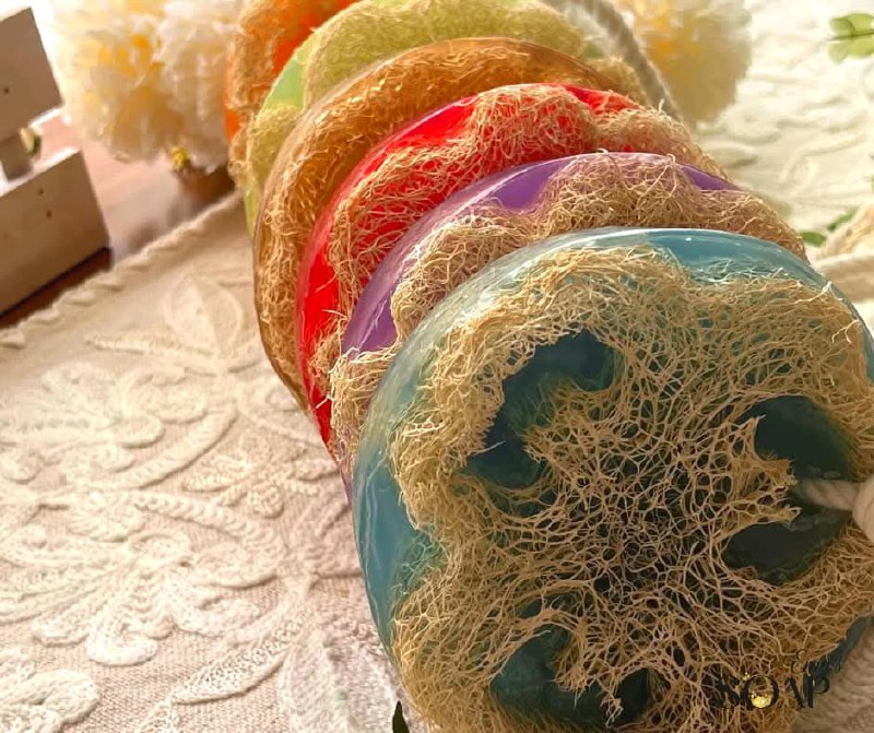 صابونة الليفة العطرية للجسم برائحة اللافندر - 240 جرام