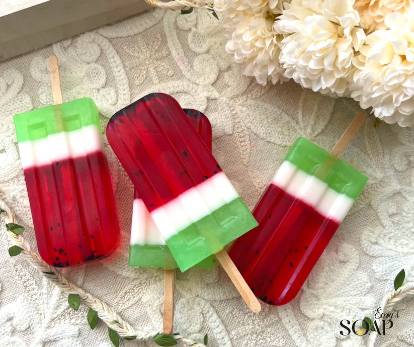 watermelon icecream soap