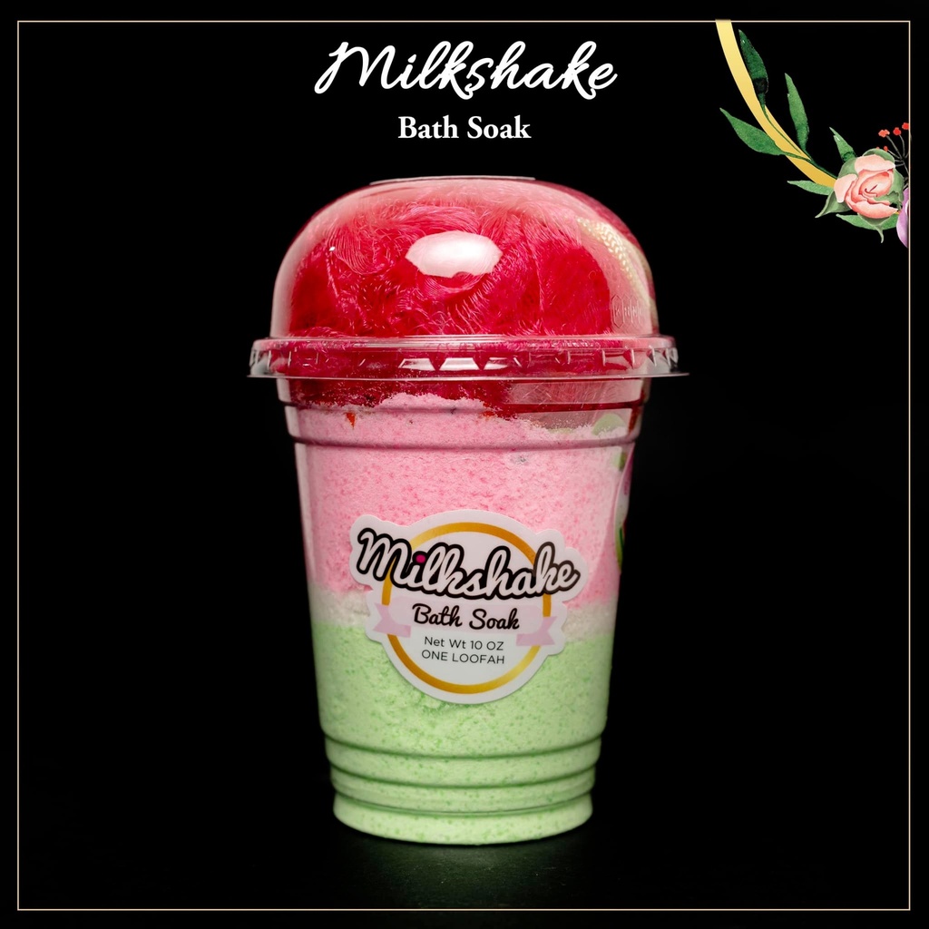 أملاح مقشرة للجسم برائحة ميلك شيك البطيخ الوردي _ 280 جرام