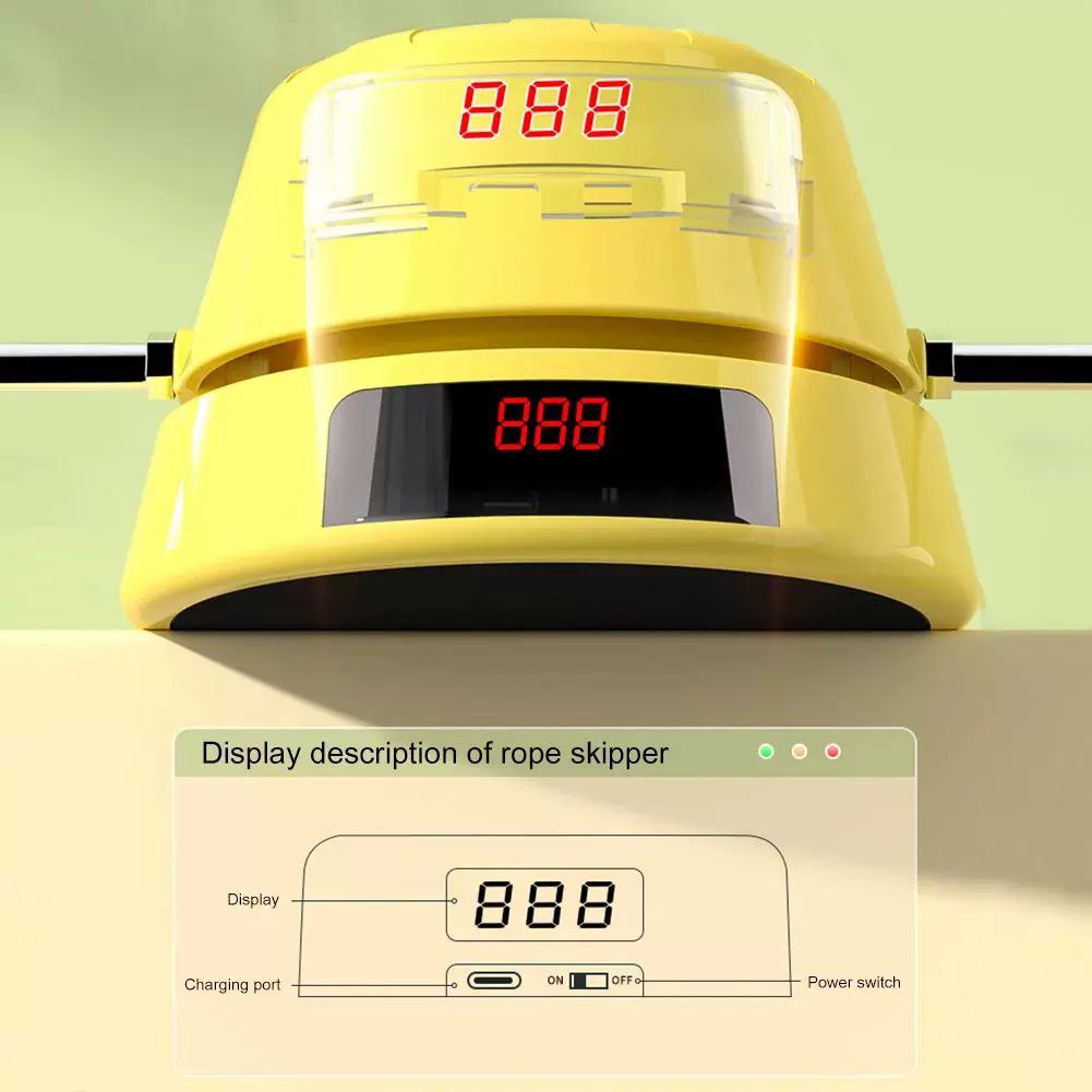 لعبة نط الحبل مع عداد رقمي وبطارية قابلة لإعادة الشحن