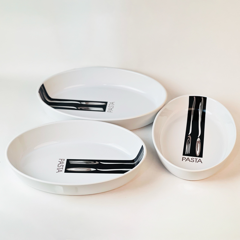 طقم طواجن فرن بورسلين 3 قطع بمقاسات مختلفة