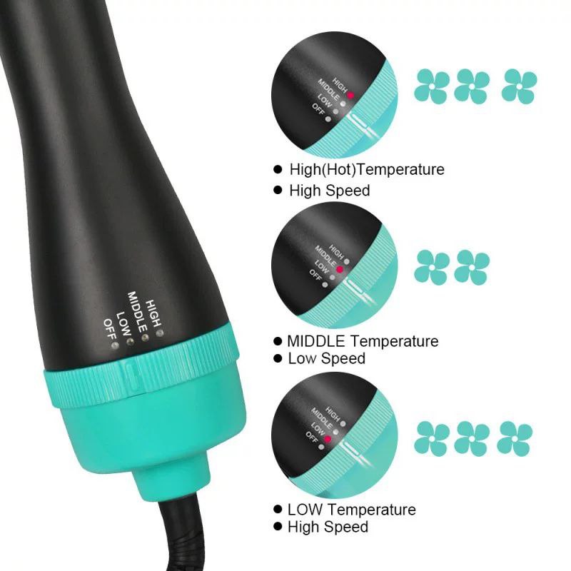 فرشاة شعر كهربائية لتصفيف وفرد وتجفيف الشعر - 2500 واط