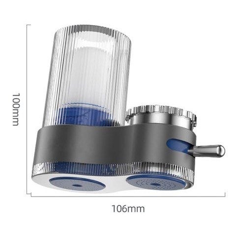 فلتر للمياه مثبت على الحنفية لتقليل الكلور والطعم السيء