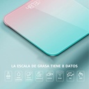 ميزان بلوتوث لقياس وزن الجسم ونسبة الدهون بشاشة ديجيتال