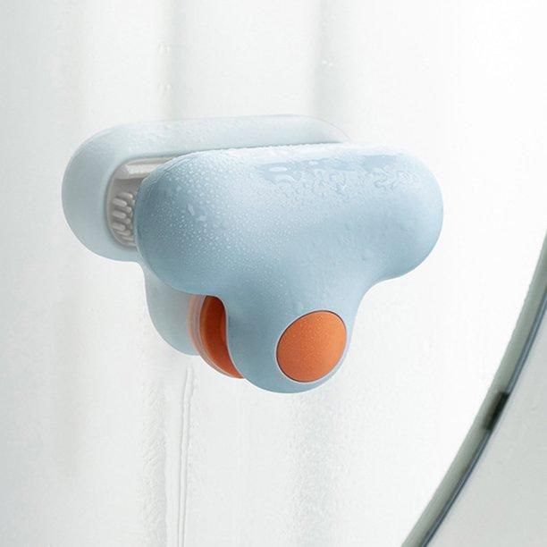 عرض 2 مساحة مرأة الحمام تلصق على الزجاج سهلة الأستخدام والتنظيف