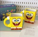 مج سيرامك بتصميم سبونج بوب ثري دي للشاي والنسكافيه والمشروبات الساخنة