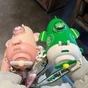 زمزمية بشاليموه بتصميم طائرة مجسمة مع حزام كروس للمدرسة والنادي -550 ملل