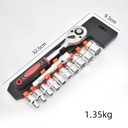 طقم مفاتيح ربط مع سقاطة ب 10 رؤوس قابلة للتبديل