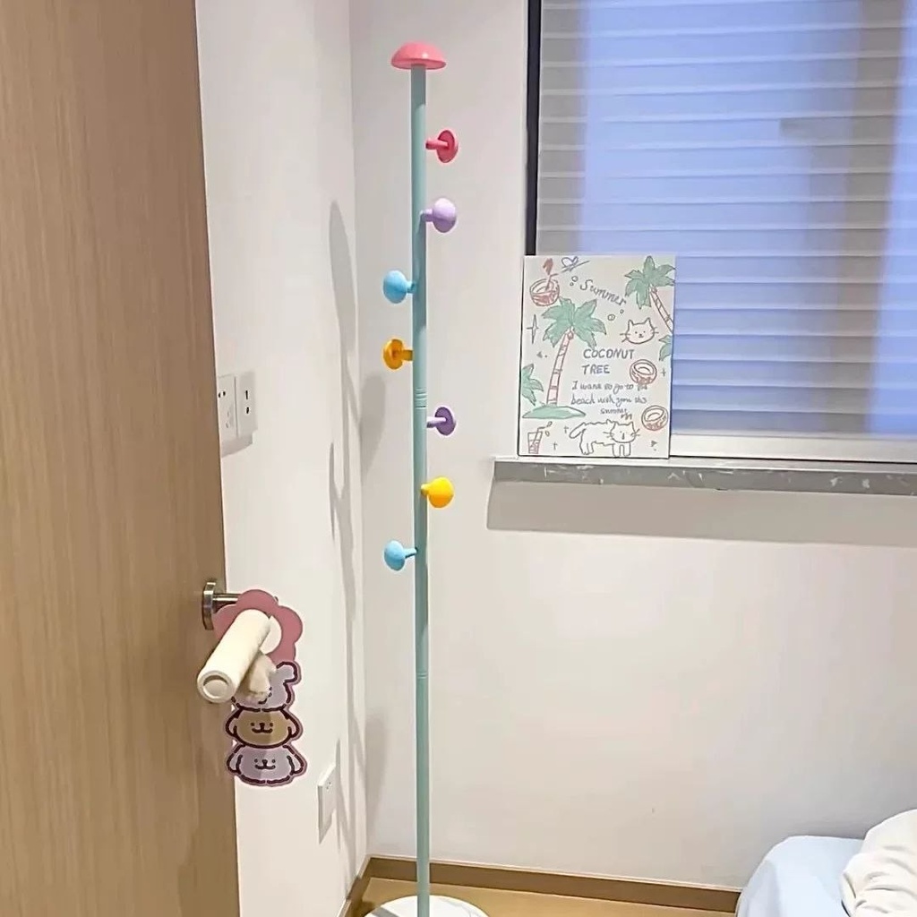 شماعة ملابس بتصميم مشروم لغرف نوم الأطفال