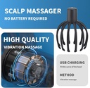 جهاز تدليك فروة الرأس الكهربائي بتصميم اخطبوط ب 3 مستويات للاسترخاء
