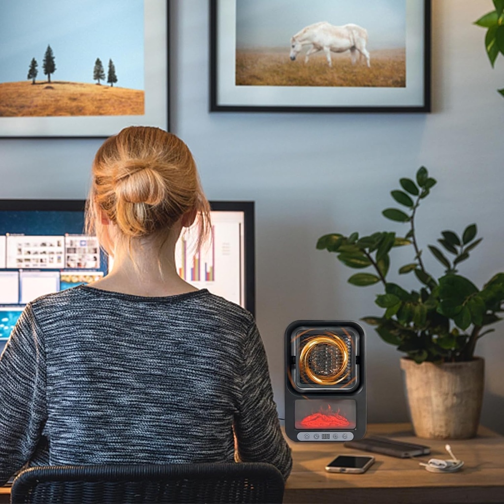 دفاية كهربائية محمولة تدور بزاوية 180 درجة للمنزل والمكتب