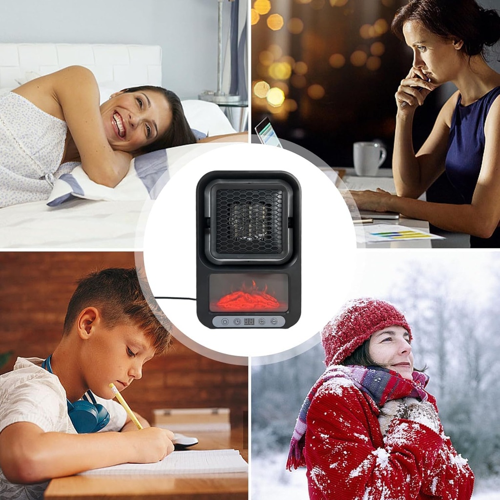 دفاية كهربائية محمولة تدور بزاوية 180 درجة للمنزل والمكتب