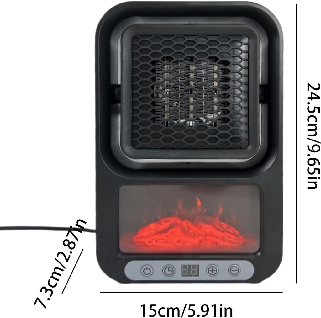 دفاية كهربائية محمولة تدور بزاوية 180 درجة للمنزل والمكتب