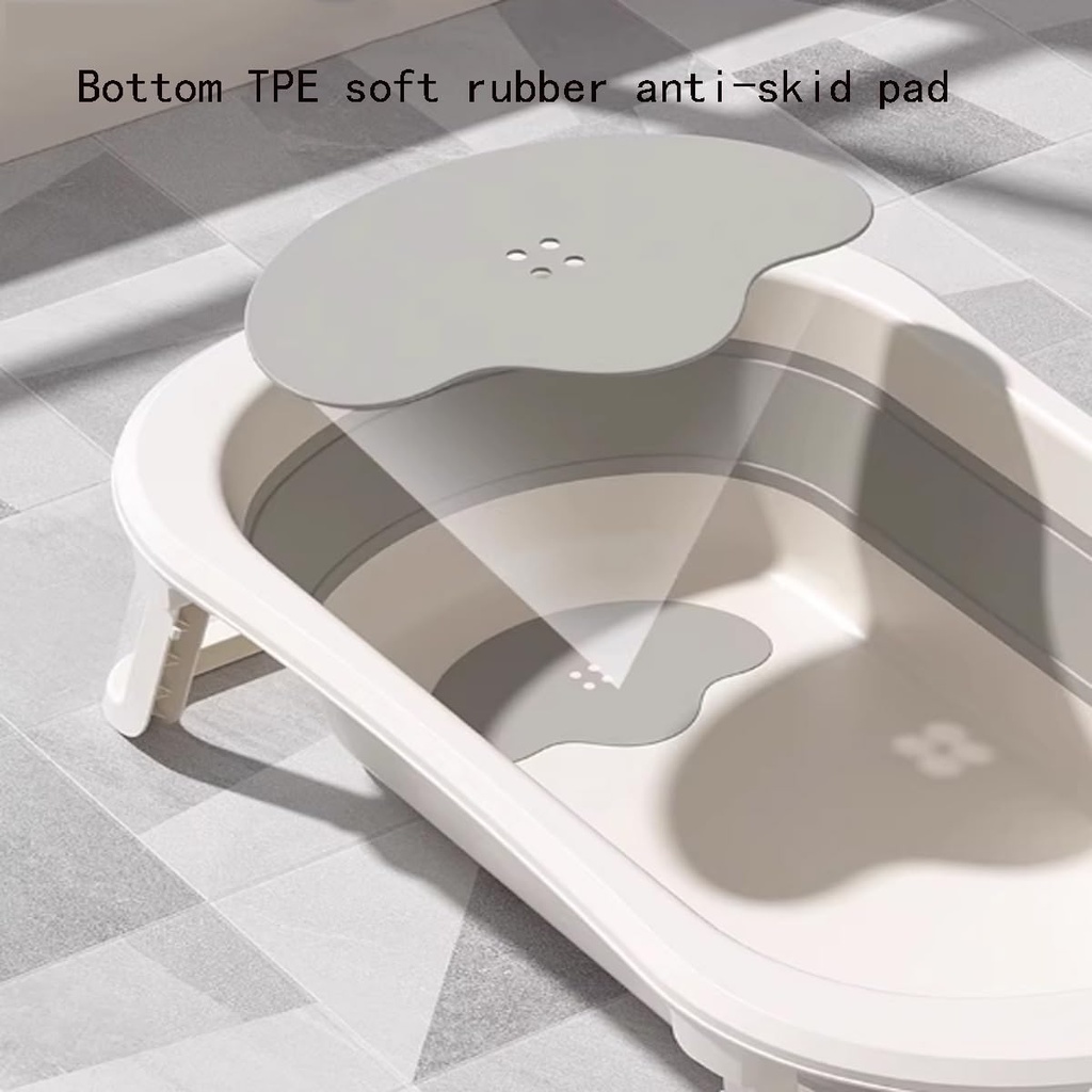 بانيو استحمام للاطفال قابل للطي مع شاشة تاتش لعرض درجة الحرارة