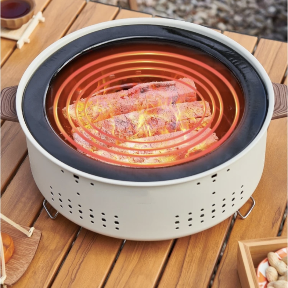 شواية فحم محمولة متعددة الاستخدامات مناسبة للسفر والتخييم