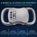 جهاز مساج ديجيتال يدوي للتدليك العميق للعضلات ب 4 رؤوس بالآشعة تحت الحمراء