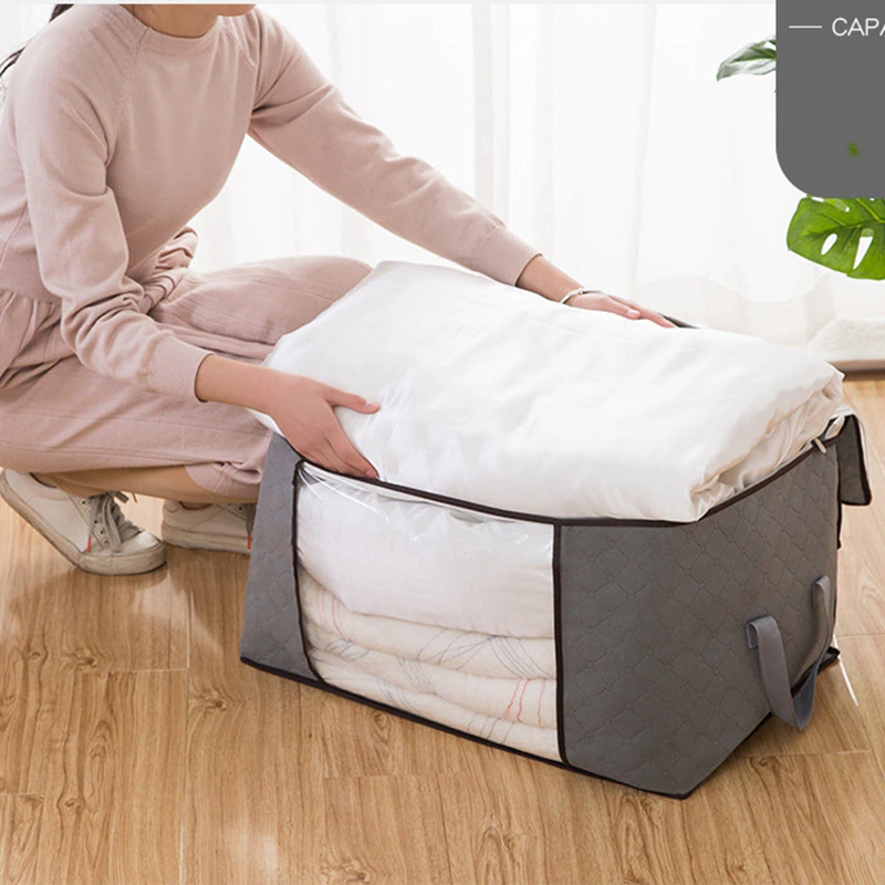 شنطة تخزين جامبو للملابس والبطاطين والوسائد وألعاب الأطفال وغيرها