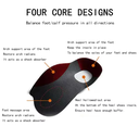 زوج نعل داخلي لتقويم عظام القدم المسطحة وتعديل وضع الساقين