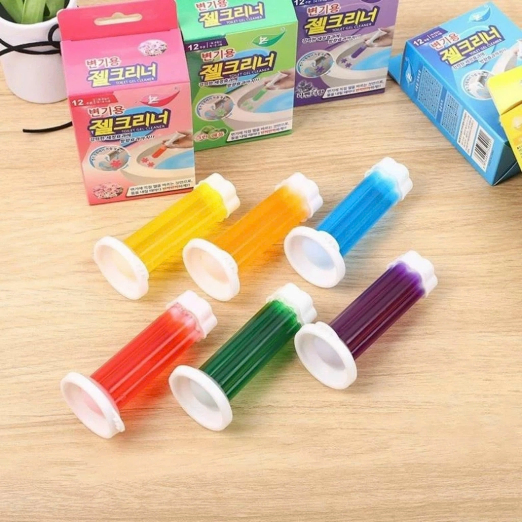 جيل تنظيف وتعقيم التواليت بتصميم وردة مع سرنجة للتحكم