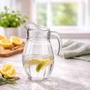 شفشق زجاج  لتقديم المشروبات والعصائر بيد لسهولة الحمل