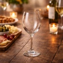 طقم كاسات 6 قطع زجاج شفاف لتقديم العصائر والمشروبات