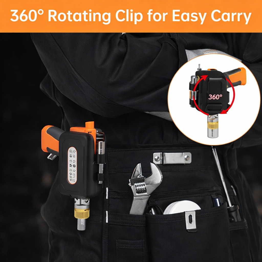 مجموعة مفكات يدوية 14 قطعة برأس قابلة للتعديل بزواية 180 درجة