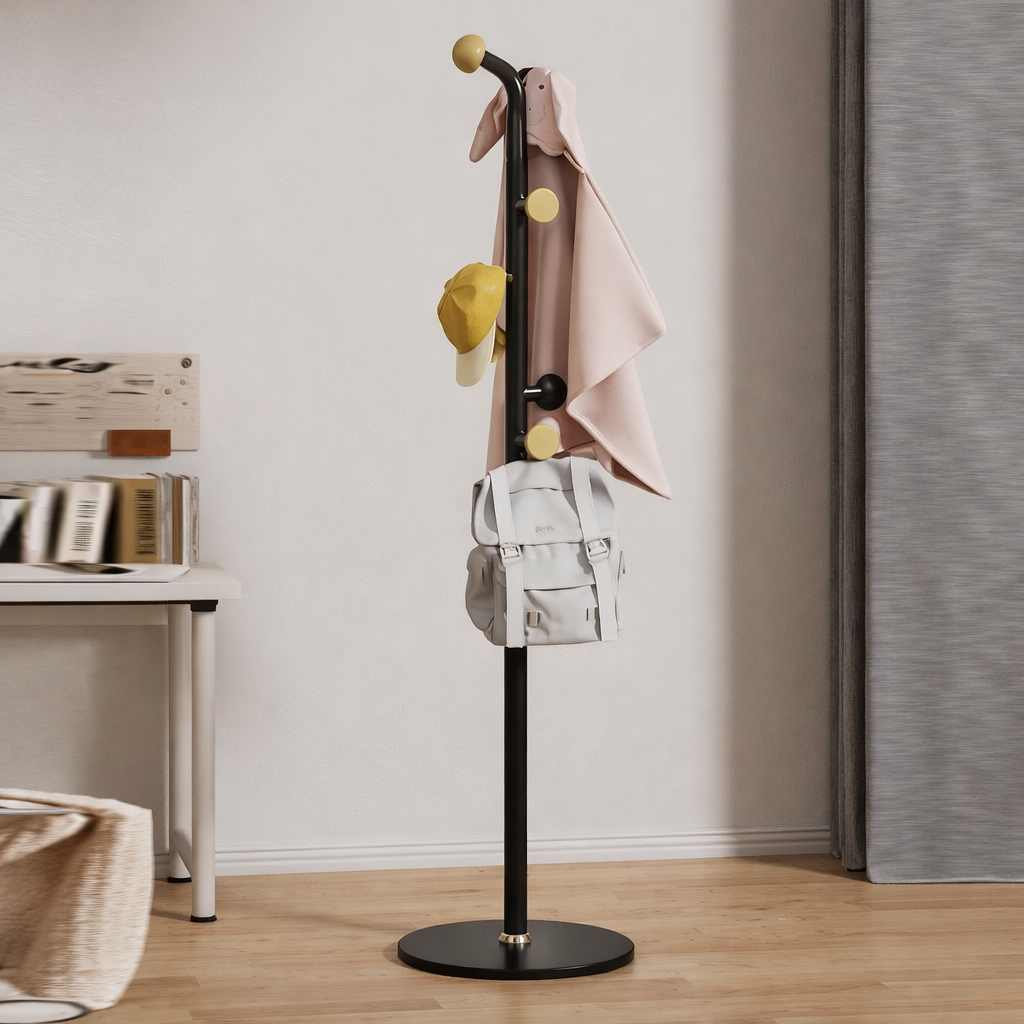 شماعة ملابس ب6 هوكات لتعليق الملابس والشنط مناسبة لغرف النوم