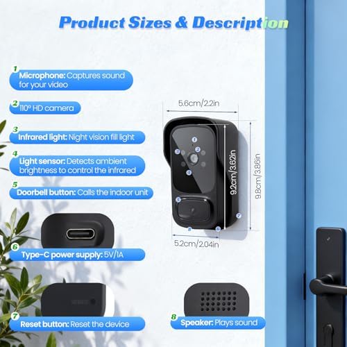 عدسة باب مزود بكاميرا 14-3