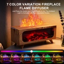 فواحة مضيئة علي شكل دفاية ثري دي بخزان 150 ملي لتعطير المنزل بريموت للتحكم