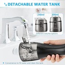 جهاز تنظيف الأسنان المائي لاسلكي ب 5 مستويات ضغط بسعة 240 ملي