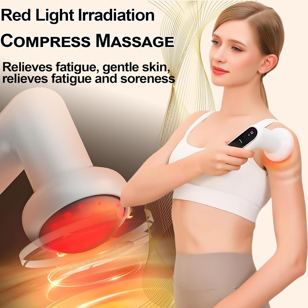 جهاز تدليك للسيلوليت بستة مستويات و 5 رؤوس تدليك قابلة للتبديل و 3 اوضاع للتشغيل بتقنية الثري دي