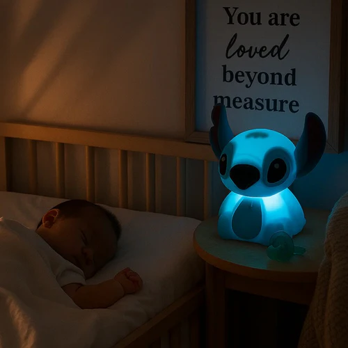 وناسة سيليكون تاتش بتصميم ستيتش ب 9 إضاءات مختلفة لغرف الاطفال