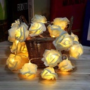 فرع ورد مضي 30 وردة ليد بطول 3.5 متر  للديكور والمناسبات