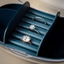 منظم مجوهرات واكسسوارات اكليريك مناسب لشنط اليد