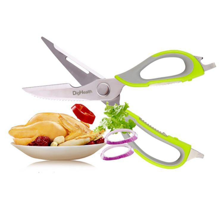 مقص بجراب مغناطيس وكسارة بندق وعند الفصل قشارة وسكينة وفتاحة متعدد الاستخدام