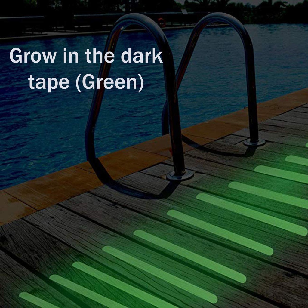 شرائط مضادة للإنزلاق ذاتيه اللصق مضيئة في الظلام لأحواض الأستحمام والسلالم والأرضيات 5 شرائط