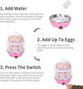 ماكينه سلق البيض بالبخار تعمل بالكهرباء تسع حتي 14 بيضه