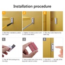 قفل أمان مغناطيسي للدرف والأبواب والأدراج والشبابيك معدن غير قابل للصدأ