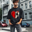 Melt My Heart تيشيرت اوفر سايز