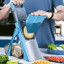 قطاعة ومبشرة يدوية 5 في 1 لتقطيع الخضروات والفاكهة قابلة للطي