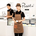 مريلة مطبخ وتربروف ب 3 جيب للحفاظ علي الملابس من المياه والزيوت