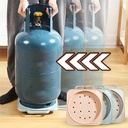 قاعدة متحركة لسهولة تحريك الأشياء بدون مجهود كأنبوبة الغاز وقارورة المياه