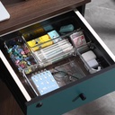 مجموعة منظمات اكليريك 7 قطع بمقاسات مختلفة لتنظيم وترتيب الأدارج