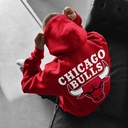 Chicago Bulls هودي اوفر سايز باللون الأحمر