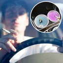 طفاية سجائر  للاستخدام مرة واحدة مع 6 عبوات + 6 جل لامتصاص الرماد وإزالة الروائح الكريهة